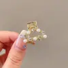 Exquisito Pasador Pequeño de Perlas y Pedrería con un Toque de Lujo, Pasador de Princesa, Pasador Compacto para la Parte Trasera de la Cabeza, Pasador para el Flequillo, Accesorio para el Cabello