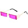 Nuevas gafas de sol de moda de celebridad de Internet, de montura pequeña cuadrada, para mujer, estilo europeo y americano, modernas, personalizadas, hip-hop, de corbata, para discoteca, transfronterizas