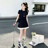 Conjunto de Ropa para Niñas 2026 Nuevo Estilo de Verano para Niñas Mayores, Elegante Conjunto de Dos Piezas con Falda Plisada de Manga Corta, Ropa de Verano Estilo Coreano para Niños