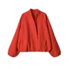 Novedades Verano 2026 Moda Callejera Femenina Transfronteriza Europea y Americana Chaqueta Bomber de Manga Larga W08 0523