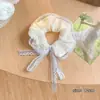 Flor de Lazo Francesa Estilo Coreano Lazo para el Cabello Lazo para el Cabello Estilo Academia Británica Retro Multicapa Lazo para el Cabello Tocado Color Sólido Anillo para el Cabello de Intestino Delgado Grande