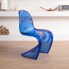 Silla de Comedor Acrílica de Plástico Nórdica de Moda, Silla Pan Dong para Uso Doméstico, Asiento con Respaldo para Apartamento Pequeño, Silla Transparente
