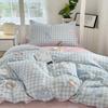 Conjunto de três peças de dormitório de estudante de algodão para a temporada de abertura Nantong Lençol de algodão Capa de colcha Cama de quarto único Roupa de cama escolar