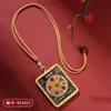 Pingente de Colar Thangka Atrai-Dinheiro Estilo Xizang Atacado, Caixa Gawu, Riqueza de Cinco Vias, Riqueza Direcional Oito, Pingente de Corrente de Suéter Estilo Chinês