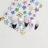 Adesivos de Unha Plumeria de Verão Novos e Modernos Plumeria Estrela do Mar Oceano Dopamina Adesivos de Decoração de Unha 3D