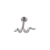 Pendientes de Acero Inoxidable con Forma de Labio, Corazón, Circonita, Lazo, Ópalo, Clavo para Hélice Auricular, Piercing Exquisito de Nicho Europeo y Americano