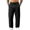 Pantalones Cargo de Pierna Recta con Cordón para Hombre, Pesados, Microelásticos, para Deporte al Aire Libre, Europeo y Americano, Entrenamiento, Cuatro Estaciones, Uso Diario, Bolsillos Múltiples, Venta al por Mayor