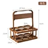 Cesta de Cerveza Portátil Ktv Estante para Vino Cesta de Transporte de Plástico Estante Plegable para Vino Marco Portátil para Transportar 6 Botellas