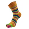Calcetines de Cinco Dedos para Mujer, Calcetines de Algodón de Caña Media, Para Todas las Estaciones, Venta al por Mayor de Fábrica, Absorbentes de Sudor, Antideslizantes, de Cinco Dedos, Calcetines de Dedo Partido Personalizados Transfronterizos