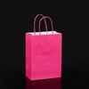 Sacola de Papel Kraft com Bolinhas, Embalagem para Levar, Sacola de Papel Satchel, Sacola de Papel Retangular Colorida para Presente, Sacola de Compras Estampada