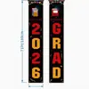 Transfronterizo Nuevo Amazon Temu 2026 Temporada de Graduación Pareados Fiesta Festiva Decoración Cortina de Puerta Bandera Colgante Mástil