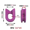 Máquina têxtil máquina de retorcer limpador de fio detector de fio cortador de fio guia de fio de cerâmica de óxido de alumínio gancho único pequeno para passar fio