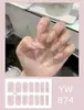 Pegatinas para uñas TE, sin cocción, de moda, finas, arte de uñas de cobertura completa listo para usar, pegatinas de uñas vestibles temu, Sudeste Asiático, Japón, Corea