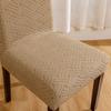 Funda de silla de tres barras al por mayor transfronteriza funda para silla de mesa de hotel restaurante a prueba de polvo alta elasticidad universal de una pieza todo incluido funda para silla