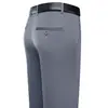 Pantalones Casuales Ligeros para Hombre de Negocios Verano Ligeros Transpirables Suaves con Cintura Elástica Rectos de Seda Hielo para Hombre
