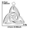 Accesorios de Nudo de Bruja de Acero Inoxidable Europeos y Americanos Accesorios de Lujo Ligero de Nicho Collar de Acero Inoxidable DIY Galvanoplastia al Vacío de 18k