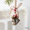Decoración Navideña Tridimensional Retro Transfronteriza Adornos Colgantes de Resina Decoraciones para Árbol de Navidad Decoración de Guirnalda de Vidriera Arreglo de Escena
