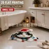 Alfombrillas de felpa con diseño de animales de dibujos animados transfronterizas, alfombrillas de felpa con temática navideña para sala de estar, alfombrillas absorbentes, suaves y decorativas para mantener el suelo caliente