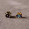 Cuentas redondas de transferencia de oro antiguo cloisonné, cuentas sueltas de seda con gotas de aceite de color esmalte, collar de mano para bricolaje, joyería, cuentas al por mayor