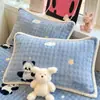 Juego de Dos Fundas de Almohada de Felpa de Leche Engrosada para Invierno Uso en el Hogar Funda de Almohada de Coral para Relleno de Almohada de Adulto