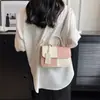 Diseño de nicho tendencia de moda bolso pequeño portátil para mujer moda primavera y verano 2024 Bolso cuadrado pequeño de mezclilla textura de alta calidad único