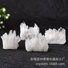 Geoda de cristal blanco natural piedra original cristal flor piedra energética desmagnetización purificación cristal escritorio oficina adornos feng shui venta al por mayor