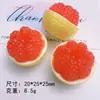 Acessórios de Resina Joias Frutas Artificiais Toranja DIY Cola de Creme Capa de Celular Grampo de Cabelo Cabeça Flor de Sapato Pingentes Enfeites Lote