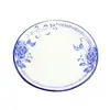 Juego de Vajilla Desinfectable Azul Rosa de Porcelana Mejorada con Magnesio para Mesa de Hotel y Restaurante, Se Puede Imprimir con Logo