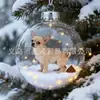 Navidad Gato Nuevo Lindo Transfronterizo Vidrio Acrílico 2D Serie de Adornos Navideños
