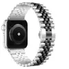 Para Apple Watch S10 Correa de Reloj iWatch9 Medio Círculo Cinco Perlas Correa Metálica de Acero Inoxidable