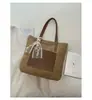 Bolsa de Palha Tecida Transfronteiriça para Mulheres 2026 Nova Bolsa de Ombro Tecida de Grande Capacidade Bolsa Tote para Férias na Praia e Deslocamento