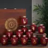 Fabricantes de origem 12 signos do zodíaco cerâmica 0,50 kg 500 ml garrafa de vinho vazia pote selado doméstico pote de vinho caixa de presente para embalagem de bebidas alcoólicas