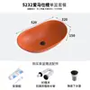 Lavabo Yuanbao mesa de baño grande lavabo doméstico estilo europeo simple lavabo Yuanbao verde oscuro inodoro