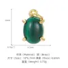Estilo Lujo Ligero Accesorios Colgantes de Piedras Preciosas Naturales Piedra Natural Ágata Turquesa Piedra Preciosa Marco Chapado en Cobre Dorado Colgante DIY