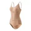 Body moldeador transfronterizo para mujer con tirantes y botones, compresión fuerte, realza el busto, reafirma el abdomen, levanta los glúteos, moldea la cintura