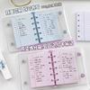 Universal Estilo Linha Horizontal Original M5 Check-in Diário Páginas Internas todo Refil Caderno Papel para Escrita Impressão Frente e Verso