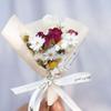Mini ramo de gypsophila exquisito, hecho a mano, flores secas para coche, rosa eterna, regalo de bricolaje, decoración de regalo de mano