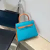 Nova Bolsa Feminina 2026 com Estampa de Palmeira em Cor Contrastante Bolsa Kelly, Bolsa de Mão Moderna de Grande Capacidade, Bolsa de Ombro e Transversal Versátil, Tendência