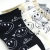 0 Calcetines de Corea del Sur, calcetines cortos de algodón para mujer, calcetines Dongdaemun de otoño e invierno con letras sonrientes, venta al por mayor