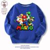Sudaderas para niños Primavera y Otoño 2024 Ropa Nueva Dibujos Animados Medio Abiertos Ropa para Niños Grandes Tops Aterciopelados Engrosados Otoño e Invierno para Niños