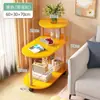 Prateleira de Armazenamento de Mesa de Cabeceira, Pequeno Armário de Madeira Maciça para Apartamentos de Aluguel, Uso Doméstico Moderno Minimalista, Armário de Mesa de Cabeceira Ultra-Estreito Simples para Quarto