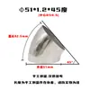 Pasamanos de Escalera Adaptador de Tubo de Escape Giratorio Codo a Prueba de Lluvia para Gabinete JP Codo Industrial de Acero Inoxidable 45 Grados