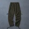 Pantalones de Secado Rápido Estilo Americano con Múltiples Bolsillos, Pantalones de Trabajo de Pierna Recta, Corte Holgado, Tallas Grandes, Pantalones Casuales Versátiles a la Moda