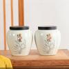Venta de Liquidación Cerámica Lata de Té Gran Capacidad Porcelana Azul y Blanca Té Negro Frasco de Almacenamiento Sellado Frasco General Frasco de Almacenamiento a Prueba de Humedad