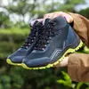 Sapatos de caminhada masculinos transfronteiriços, nova coleção outono/inverno 2025, estilo esportivo, antiderrapantes, absorventes de choque, de cano alto, sapatos casuais de caminhada para atividades ao ar livre femininos, masculinos