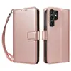 Adecuado para Funda de Cuero para Teléfono Móvil Samsung S24Ultra, Funda de Cuero Anti-Magnética S26 Pro, Funda de Cuero con Soporte Anti-Caída para Teléfono Móvil A54