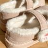 Chinelos de Algodão Femininos Inverno Interno Casa Gato Fofo Garra Velcro Forrado com Lã Mao Mao Quente Para Usar Fora Saco-calcanhar Sapatos de Algodão