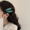Estilo Coreano Cor Retrô Blocos de Cor Bolinhas Oval Clipe BB Textura Nicho Clipe Lateral Acessório de Cabelo Franja Cabelo Fino Clipe de Cabelo