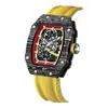 Reloj Popular Transfronterizo, Correa de Nailon Ultra Delgada en Forma de Barril, Reloj de Hombre de Moda, Reloj de Cuarzo, Reloj de Hombre Nuevo