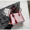 Bolso de Mano de Alta Gama en Color Contraste para Mujer 2024 Primavera y Verano Nuevo Retro Textura Seda Hombro Bandolera Bolso Tote